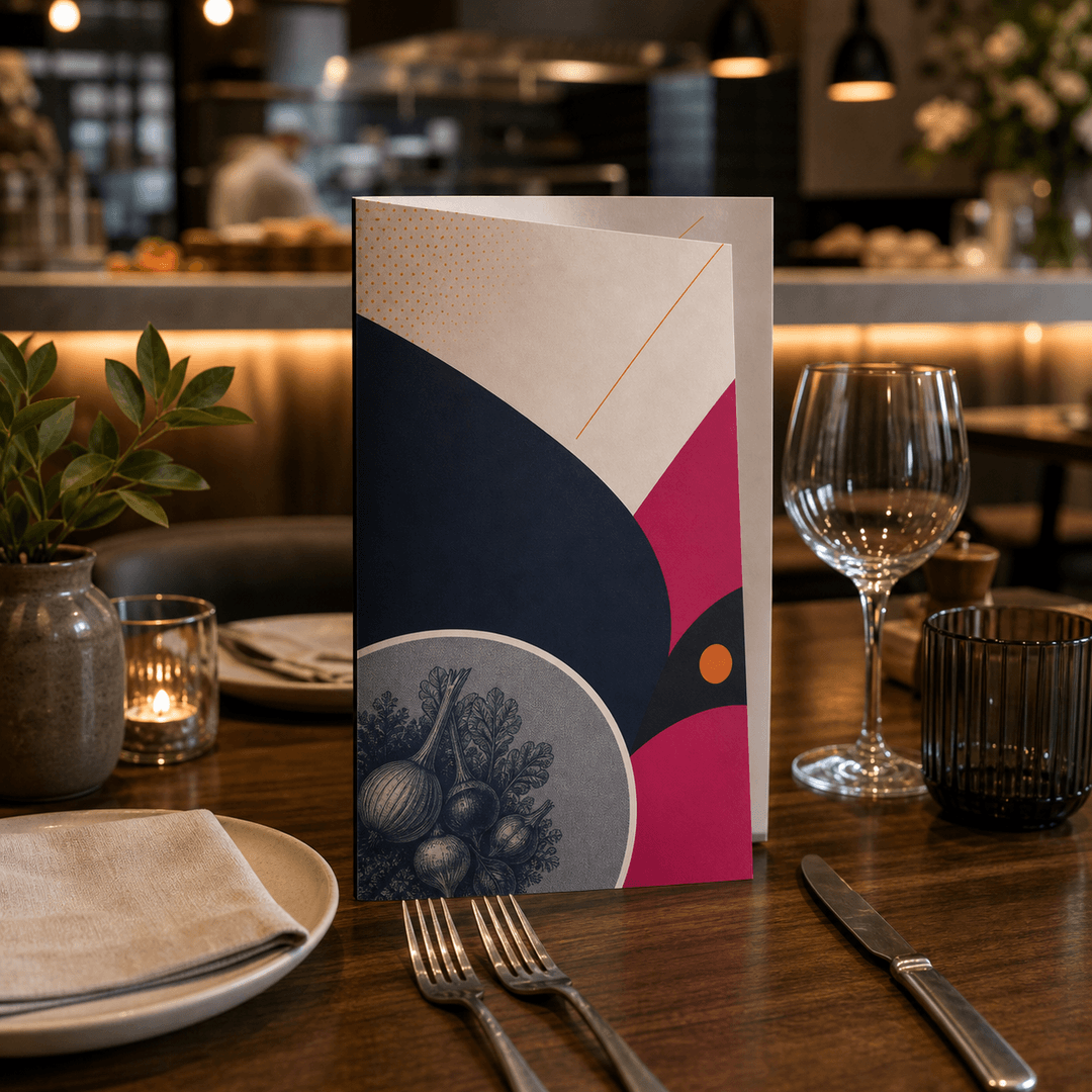 Menu gastronomico impreso