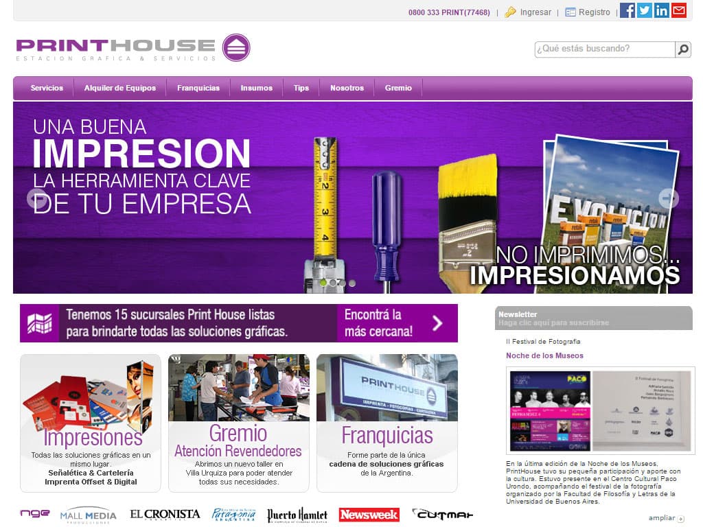Desarrollo Sitio Web Corporativo / Institucional