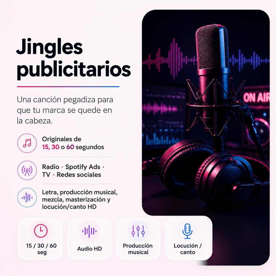 Jingle comercial publicitario