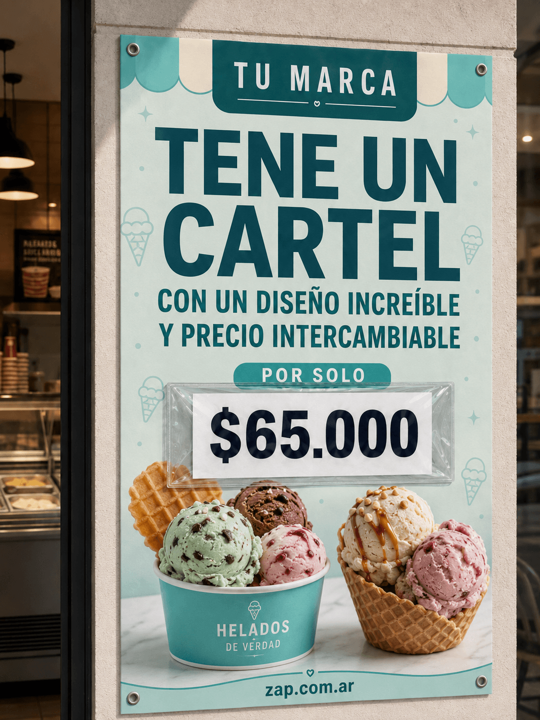 Cartel Intercambiable
